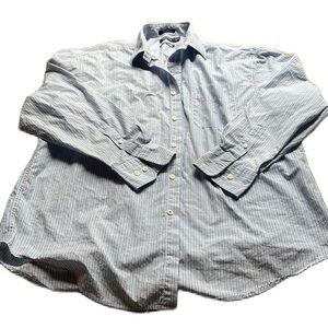 Nautica XL light blue checked button down